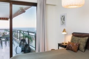 Villefranche apartment holiday home master bedroom terrace