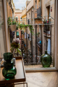 Barcelona apartment holiday home balcony street