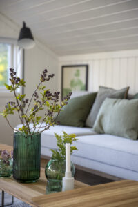 Summerhouse Holiday home Denmark living room decorations