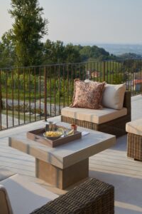 Piedmont Italy house terrace sunset