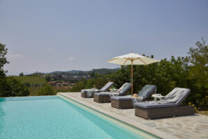 Piedmont Italy house poolside