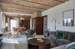 Piedmont Italy house living room dining area