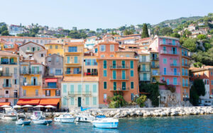 Villefranche sur Mer buildings boats