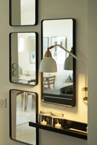 Villefranche apartment holiday home entrance mirrors