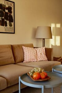 Villefranche apartment holiday home living room sofa
