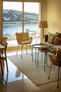 Villefranche apartment holiday home living area view