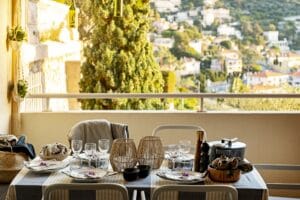 Villefranche apartment holiday home terrace view
