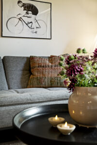 Megeve chalet apartment holiday home sofa living room
