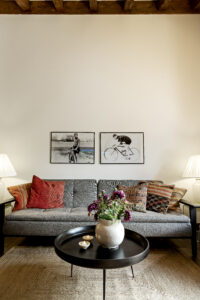 Megeve chalet apartment holiday home living area sofa