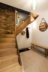 Megeve chalet apartment holiday home hallway staircase