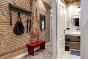 Barcelona apartment holiday home hallway bathroom