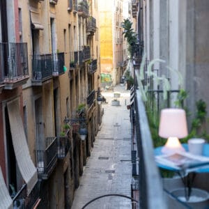 Barcelona apartment balcony street