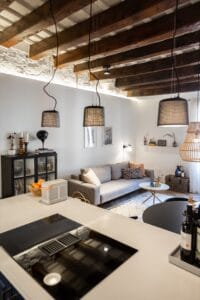 Apartment interior design living area Barcelona