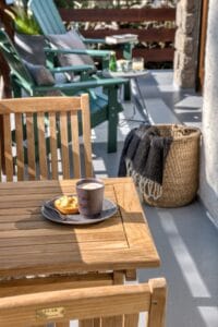 Megeve Chalet apartment balcony