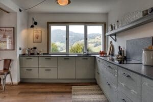Megeve Chalet apartment kitchen