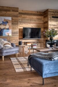 Megeve Chalet apartment living room