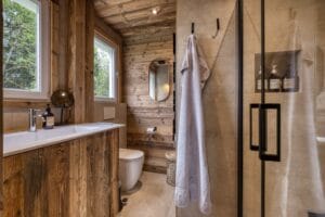 Megeve Chalet apartment bathroom shower