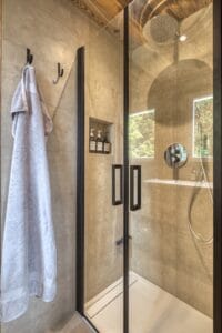 Megeve Chalet apartment bathroom shower