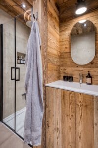 Megeve Chalet apartment bathroom shower cabin