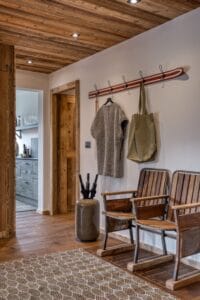 Megeve Chalet apartment hallway entrance