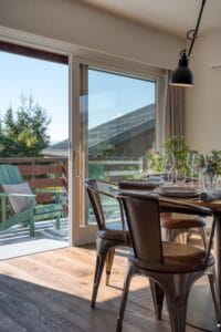 Megeve Chalet apartment dining area