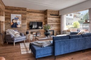 Megeve Chalet apartment living room