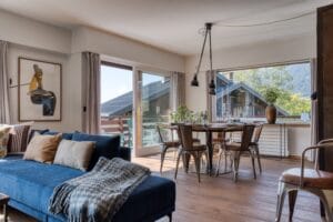 Megeve Chalet apartment living area