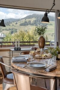 Megeve Chalet apartment dining room