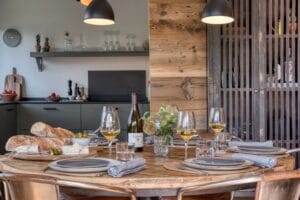 Megeve Chalet apartment dining room