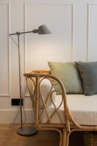 daybed interior design pillows lamp