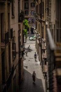 Barcelona street flowers