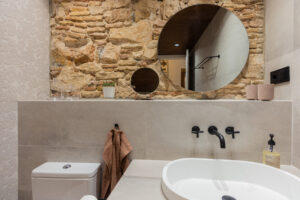 Bathroom design interior mirror sink