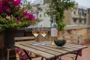 Barcelona rooftop wine