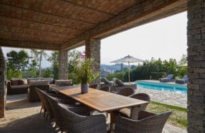 Piedmont Italy house terrace poolside