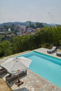 Piedmont Italy house poolside
