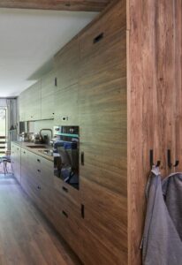 Megeve Chalet apartment kitchen area