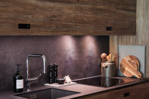 Megeve Chalet apartment kitchen