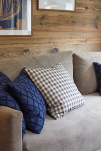 Megeve Chalet apartment living room sofa