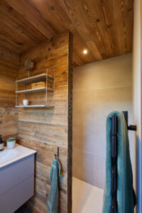 Megeve Chalet apartment bathroom shower