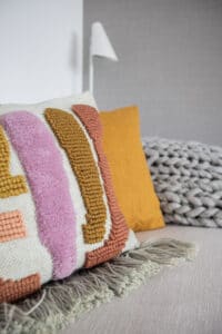 Marbella apartment holiday home living room pillows