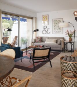 Villefranche apartment holiday home living area terrace