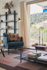 Villefranche apartment holiday home living area