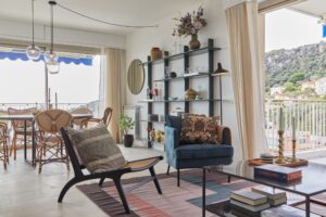 Villefranche apartment holiday home living area chairs