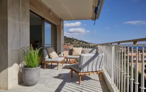 Villefranche apartment holiday home terrace lounge area