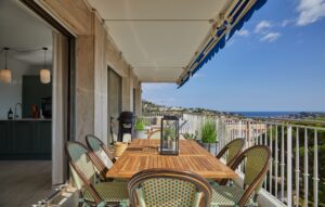 Villefranche apartment holiday home terrace ocean view