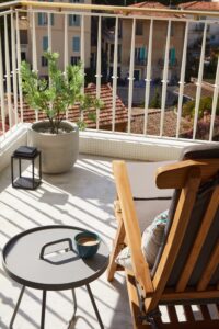 Villefranche apartment holiday home terrace sun lounger