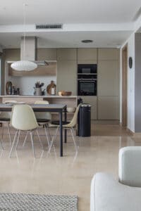 Marbella apartment holiday home living area kitchen