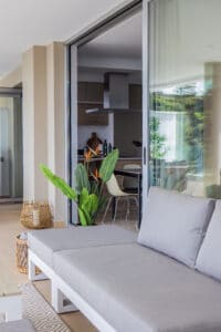 Marbella apartment holiday home terrace lounge area