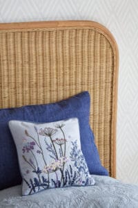 Villefranche apartment holiday home bedroom headboard pillows
