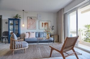 Villefranche apartment holiday home living area terrace